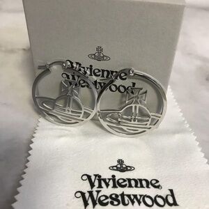 Vivienne Westwood Drop Silver Earring